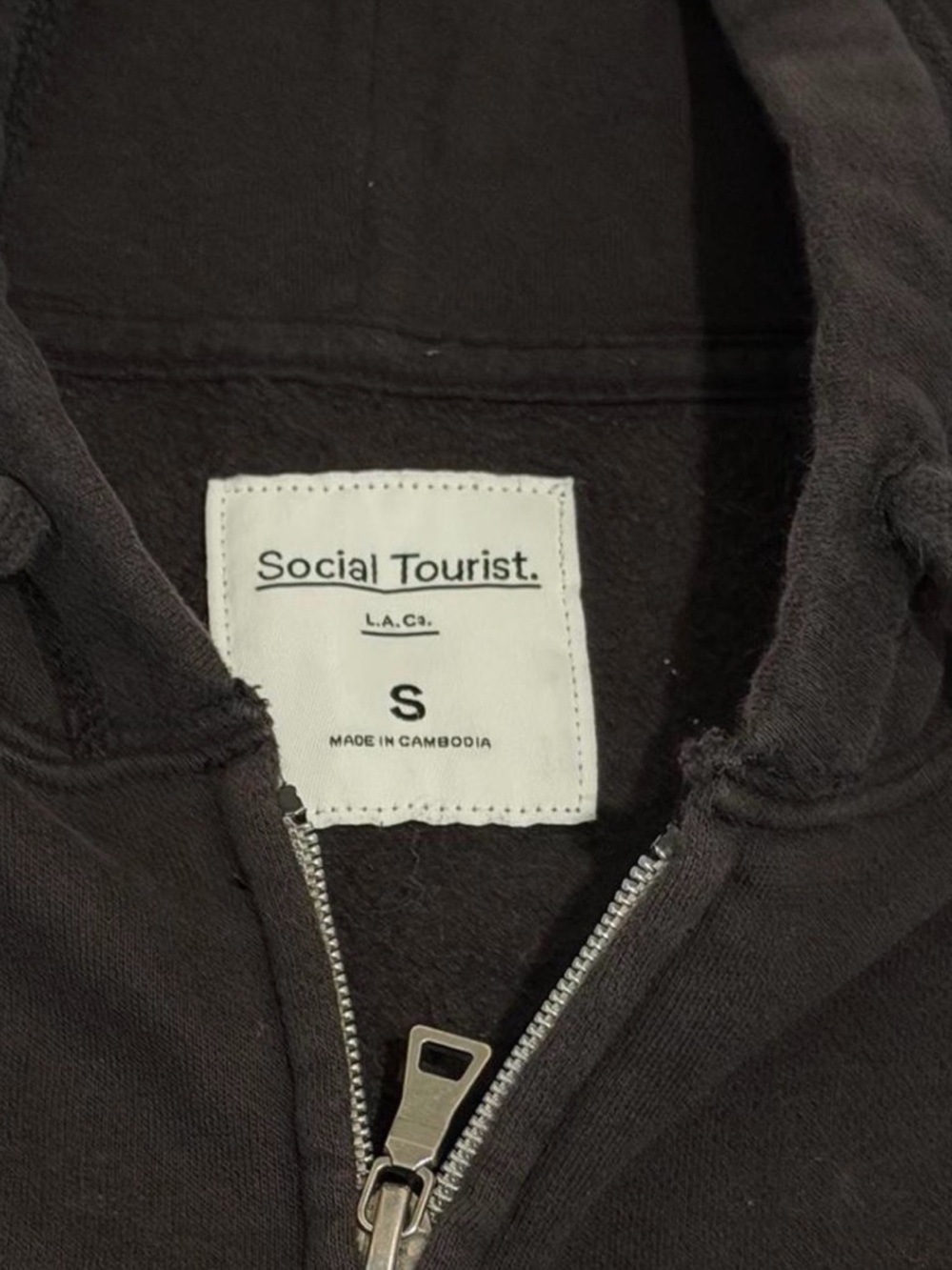 Hollister brand Black Zip-Up Hoodie Jacket - Picture 3 of 3